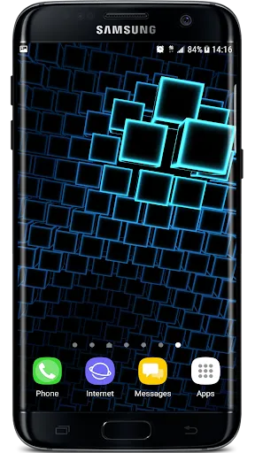 Neon Cube Cells 2 3D Live Wall应用截图