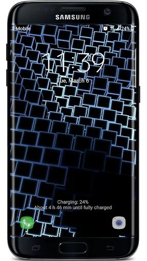 Neon Cube Cells 2 3D Live Wall应用截图