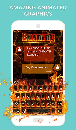 صور Wave Animated Keyboard Emoji