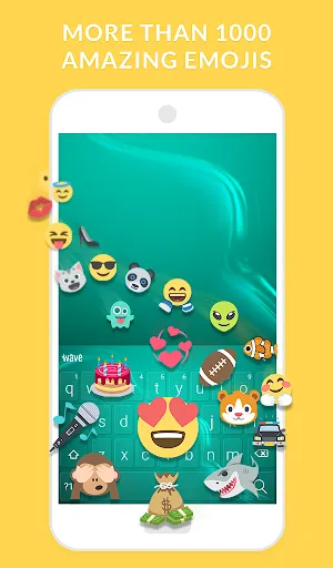 صور Wave Animated Keyboard Emoji