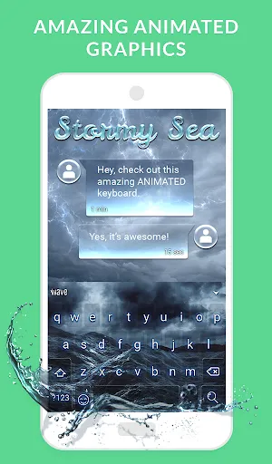 صور Wave Animated Keyboard Emoji