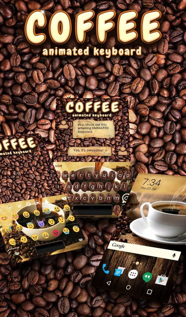 Coffee Live Wallpaper Theme Screenshots