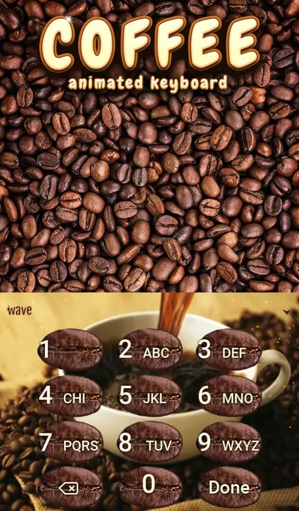 Coffee Live Wallpaper Theme应用截图