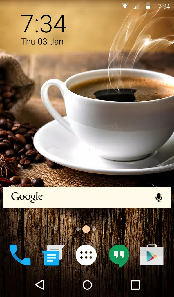 Coffee Live Wallpaper Theme Screenshots