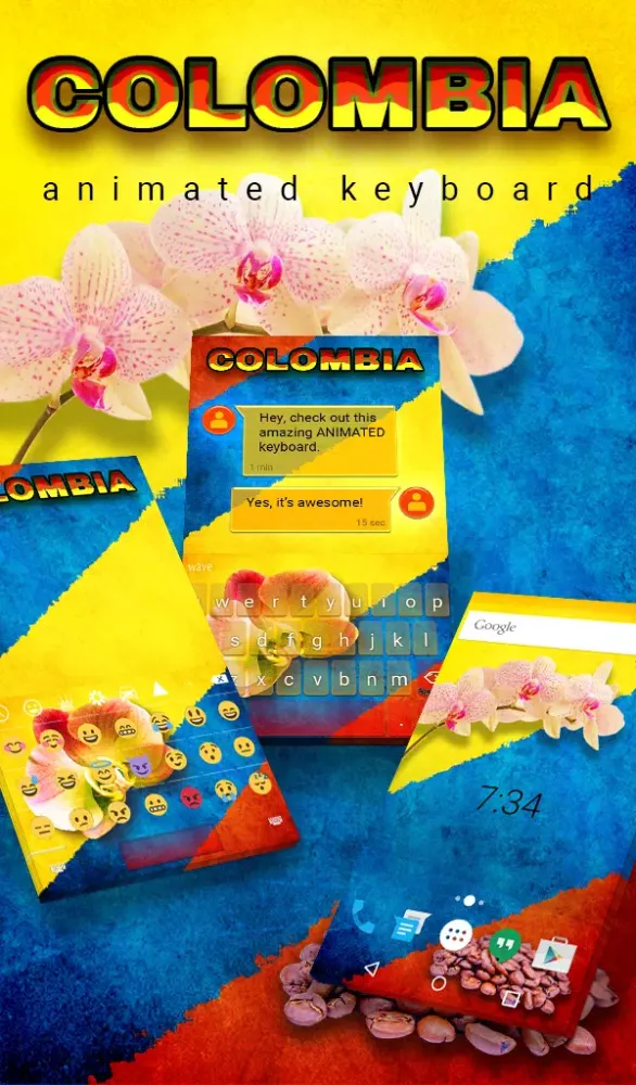 Colombia Live Wallpaper Theme স্ক্রিনশট