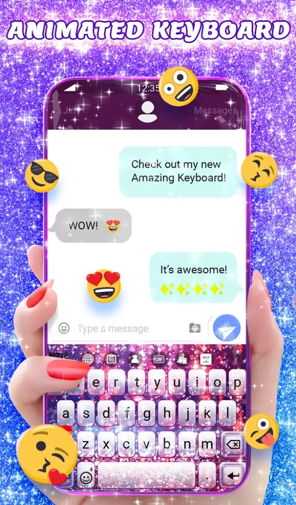 Crazy Glitter Wallpaper Theme Screenshots