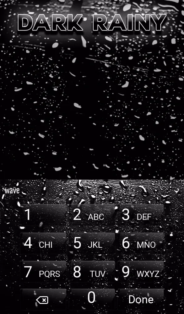 Dark Rainy Keyboard Wallpaper Screenshots