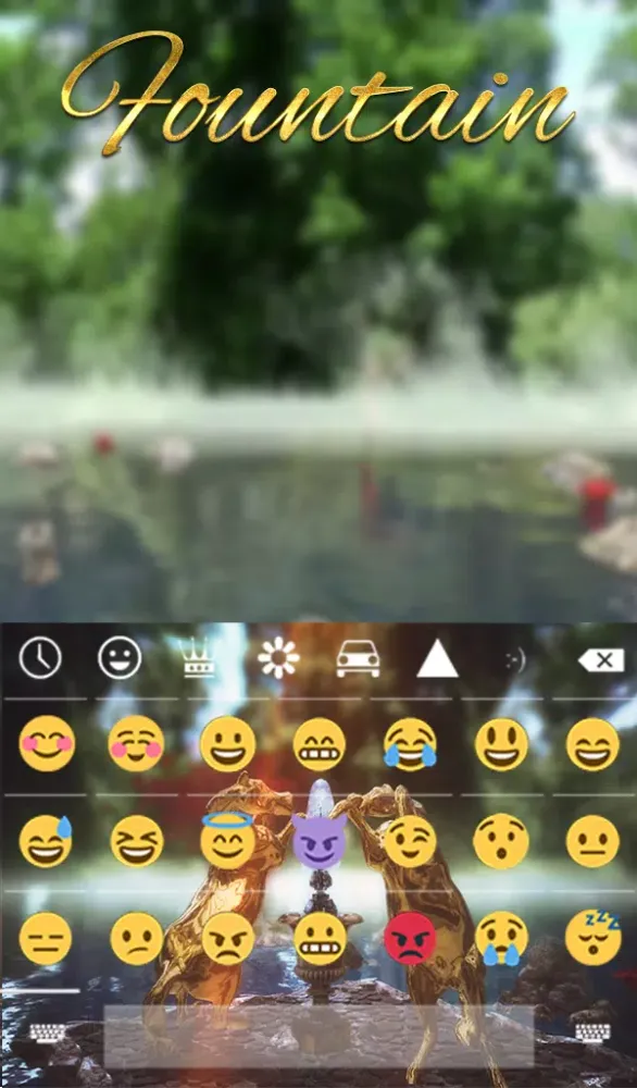 Fountain Animated Keyboard Screenshots