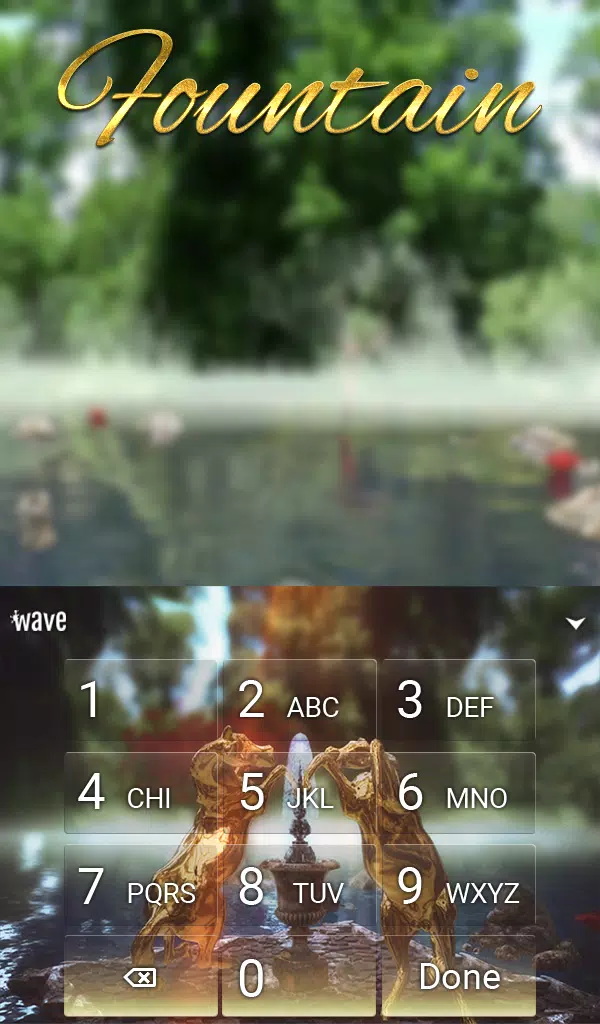 Fountain Animated Keyboard Screenshots