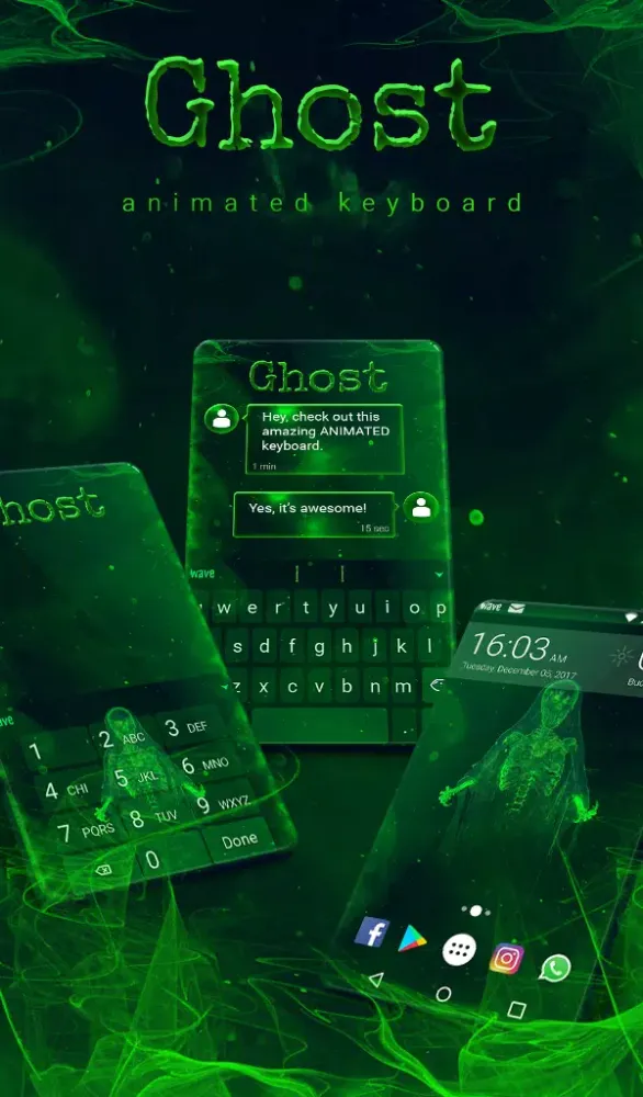 Screenshot di Ghost Keyboard & Wallpaper
