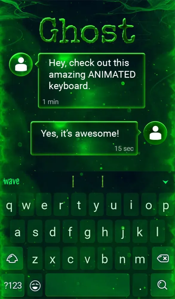 Screenshot di Ghost Keyboard & Wallpaper