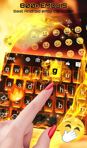 Burning Keyboard Wallpaper HD Screenshots