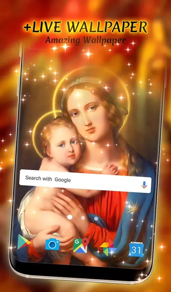 ภาพหน้าจอของ Holy Mary Animated Keyboard +