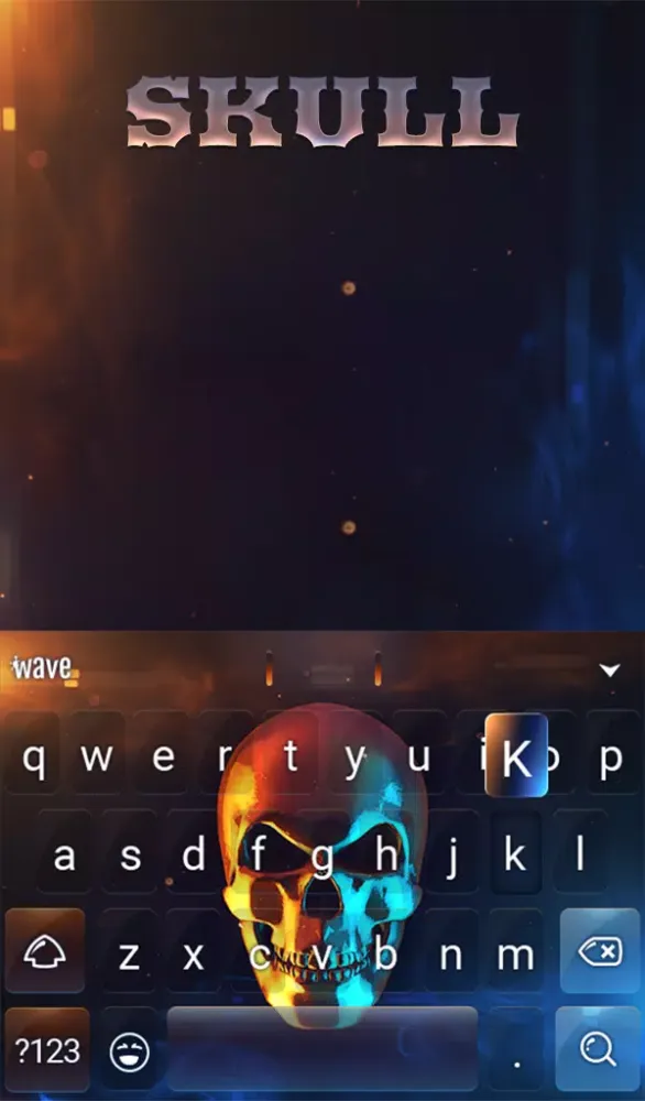 Skull Keyboard & Wallpaper Screenshots