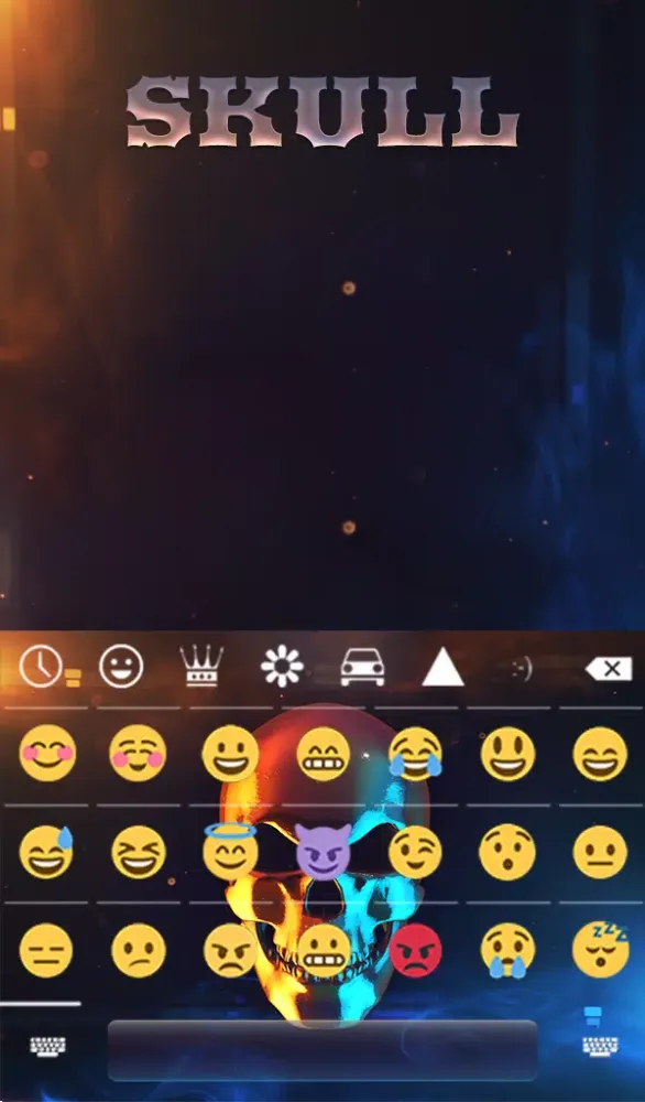 Skull Keyboard & Wallpaper Screenshots