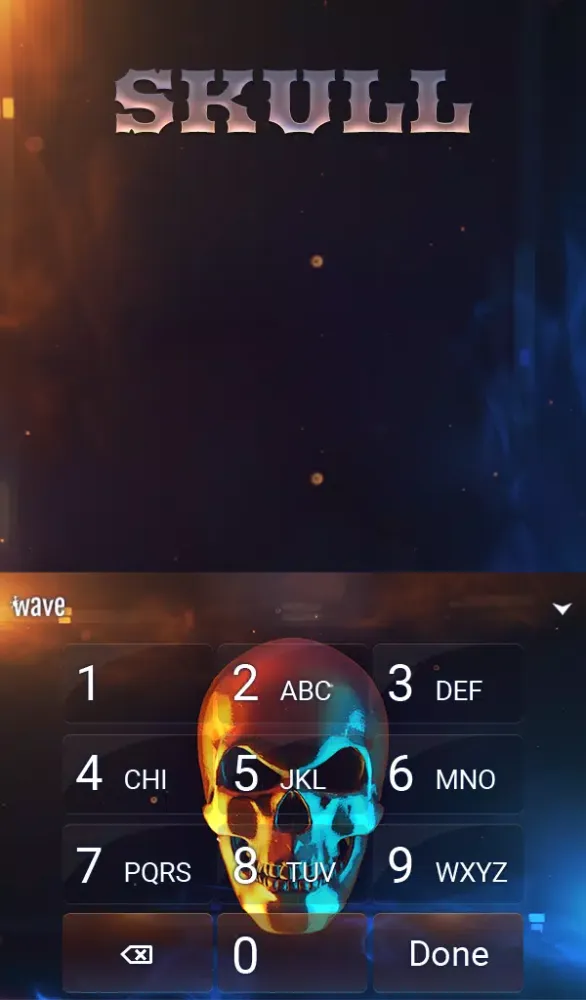 Skull Keyboard & Wallpaper Screenshots