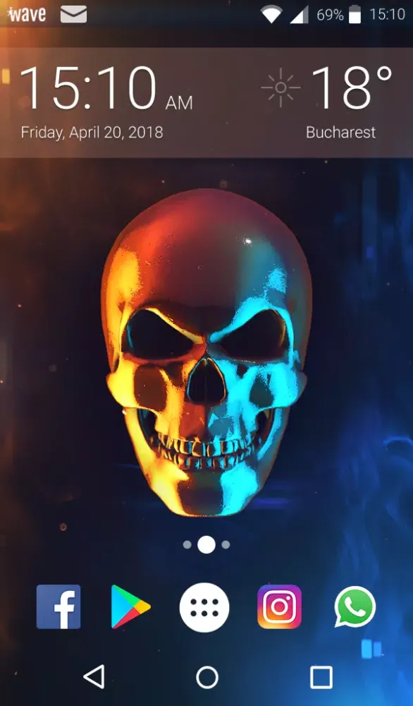 Skull Keyboard & Wallpaper Screenshots