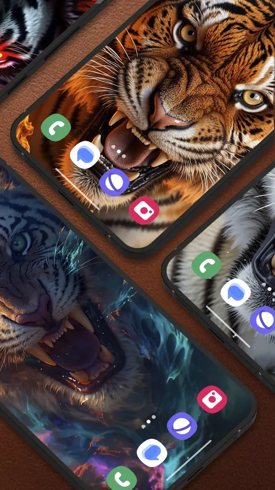 Roaring Tiger Live Wallpaper Screenshots