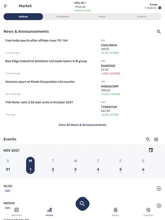 Klay Securities iPad  스크린샷