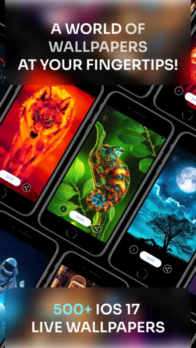 ภาพหน้าจอของ Live Wallpapers-AI Backgrounds