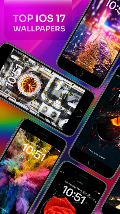 ภาพหน้าจอของ Live Wallpapers-AI Backgrounds