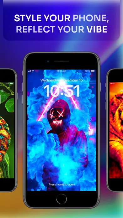 ภาพหน้าจอของ Live Wallpapers-AI Backgrounds