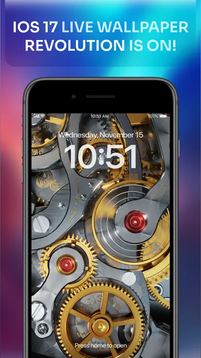 ภาพหน้าจอของ Live Wallpapers-AI Backgrounds