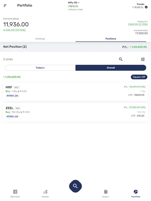 Screenshot di VSE Markets iPad