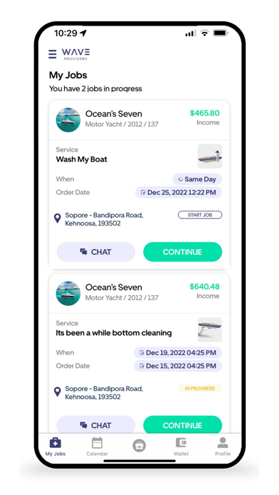 Wave Providers Screenshots