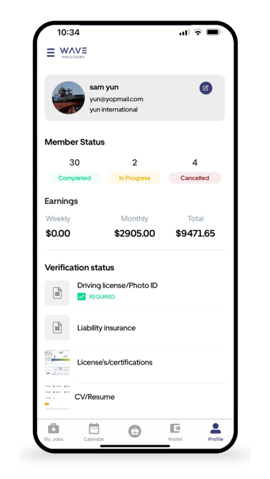 Wave Providers Screenshots