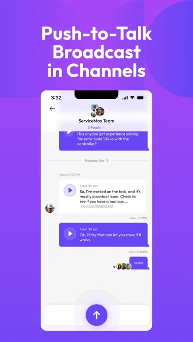 Tangkapan layar Airwave - Push To Talk (PTT)