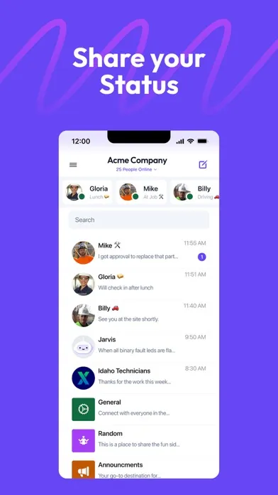 Tangkapan layar Airwave - Push To Talk (PTT)