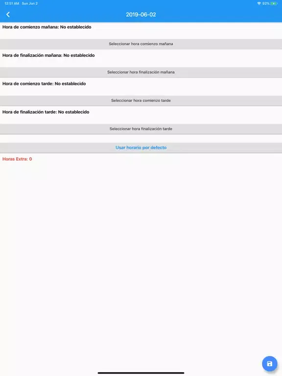Ảnh chụp màn hình của Laboris - Registro Horario iPad 
