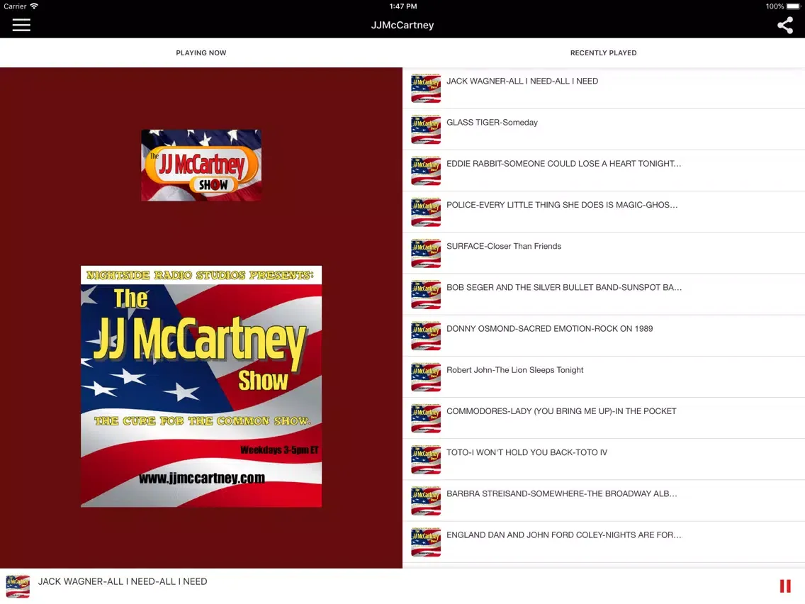 JJMcCartney iPad  سکرین شاٹس