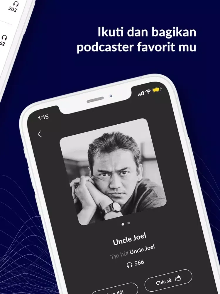 Capturas de tela do Dengarkan: Podcast, Radio, MP3 iPad 