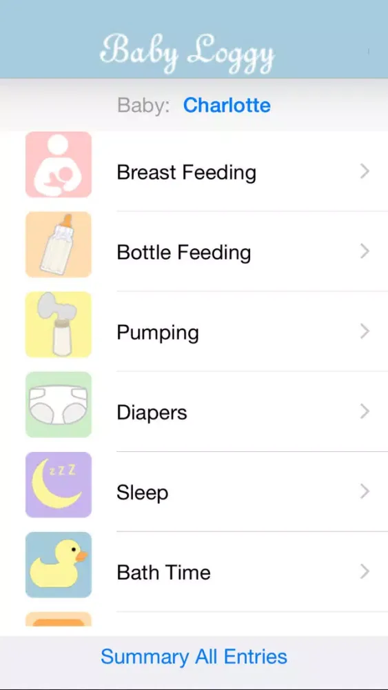 Скриншоты Baby Loggy - newborn care log