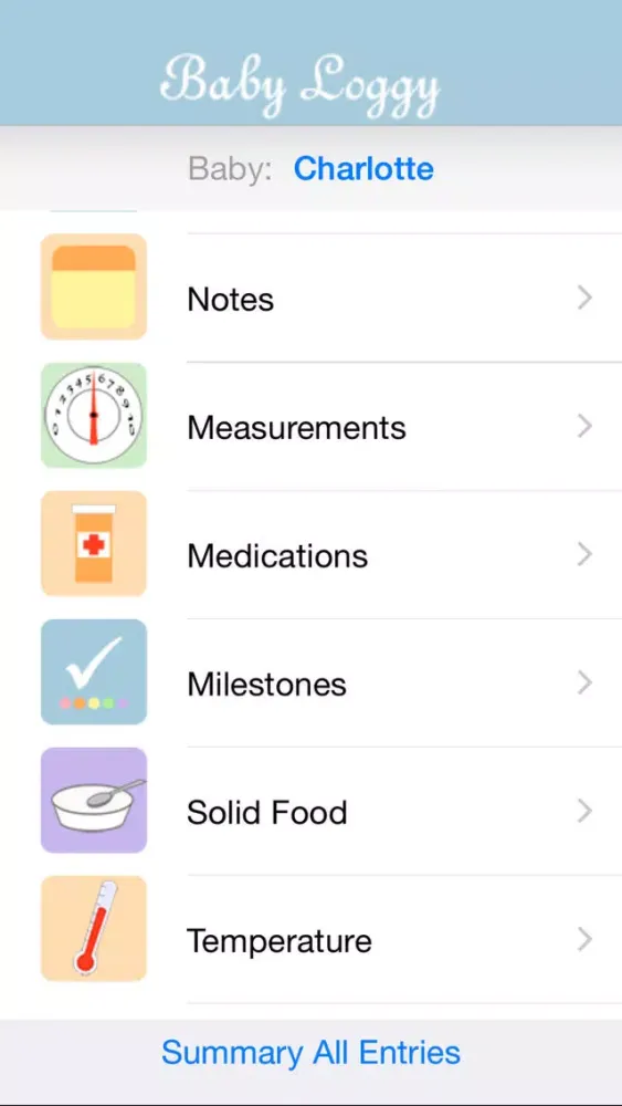 Скриншоты Baby Loggy - newborn care log