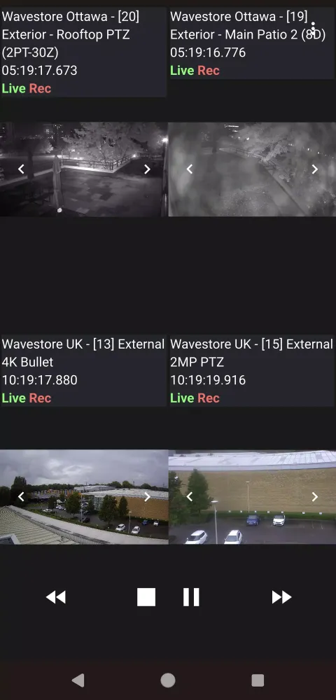 Capturas de pantalla de WaveView Mobile
