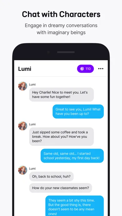 Captures d'écran de CharacterTalk - Chat with AI