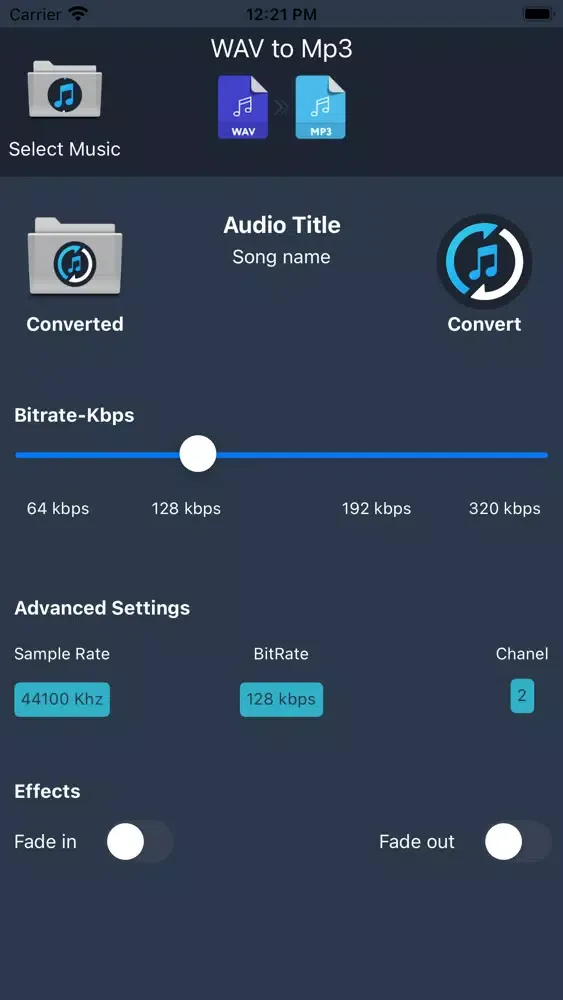 WAV to MP3 Converter Ekran Görüntüleri