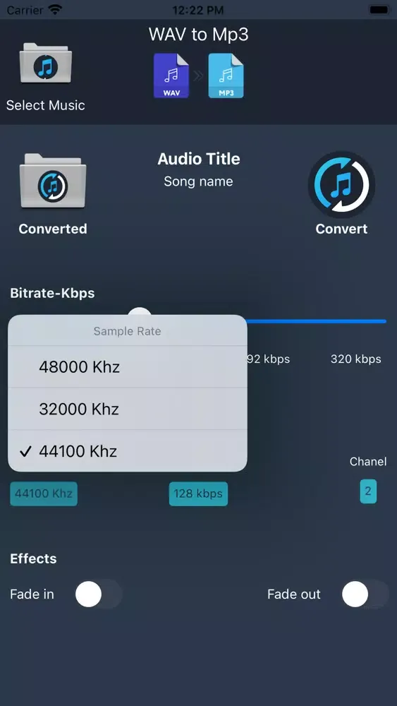 WAV to MP3 Converter Ekran Görüntüleri