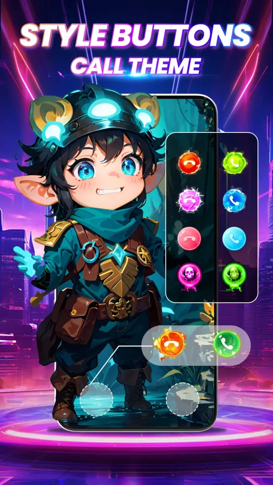 Colorful Call Screen Themes Screenshots
