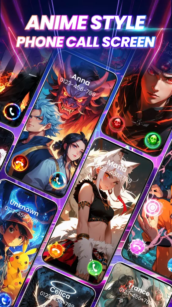 Colorful Call Screen Themes Screenshots
