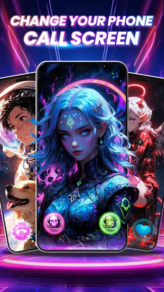 Colorful Call Screen Themes Screenshots