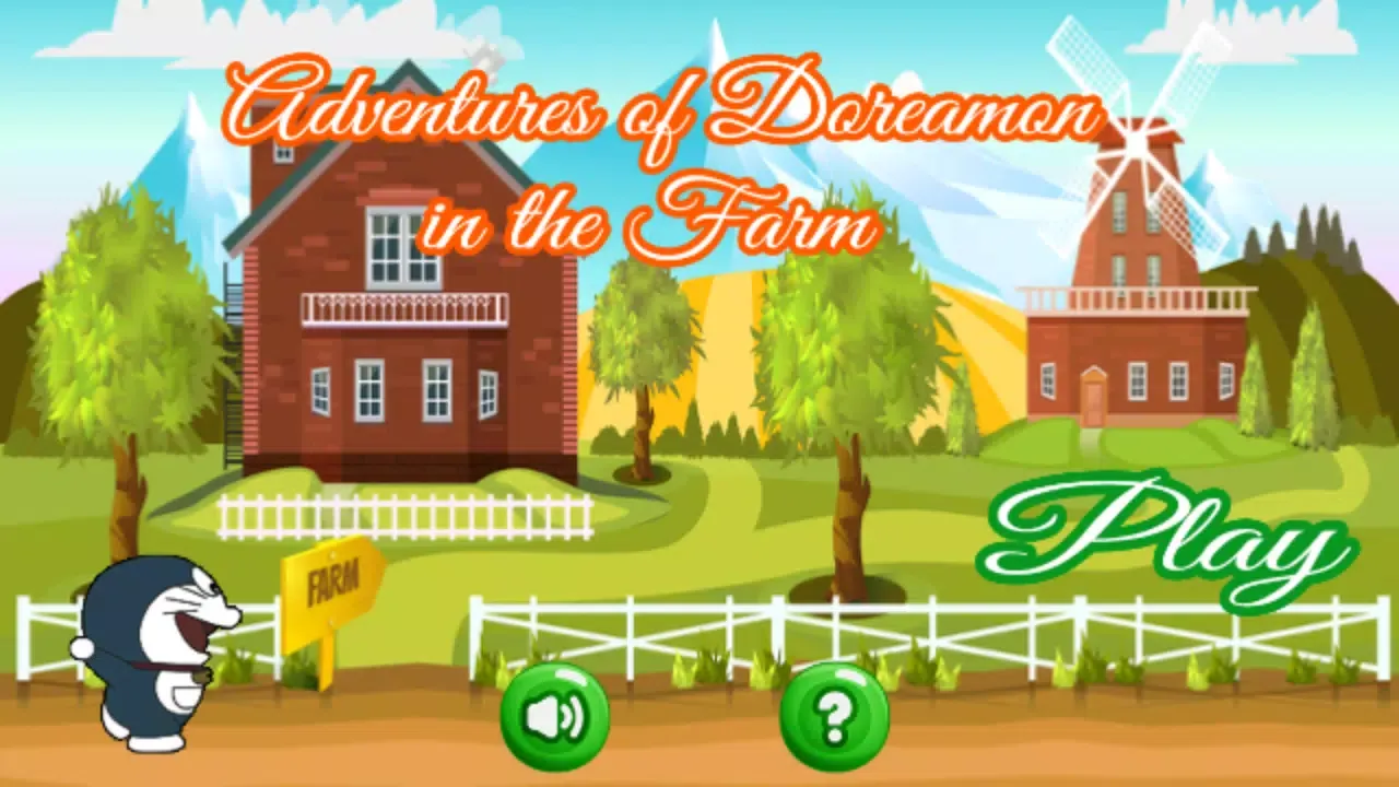 Capturas de tela do Adventures of Doramon in the Farm Game