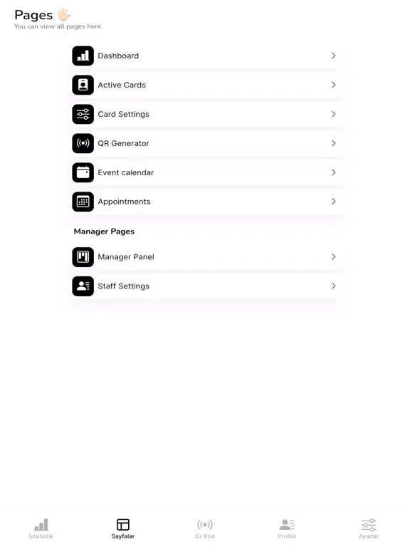WawCard: Dijital Kartvizit iPad  スクリーンショット