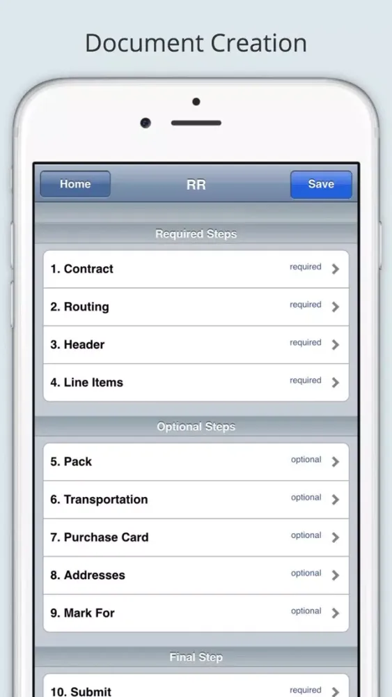 iRAPT Mobile (formerly WAWF) Ekran Görüntüleri