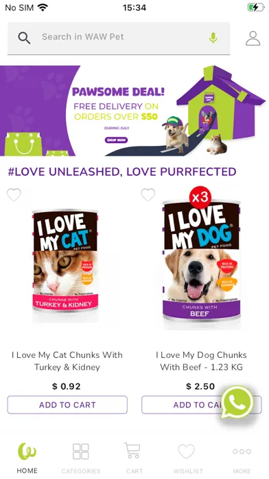 Ảnh chụp màn hình của WAW Pet