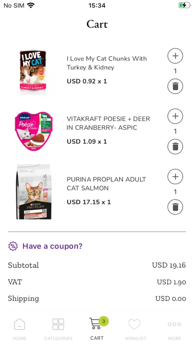 Ảnh chụp màn hình của WAW Pet