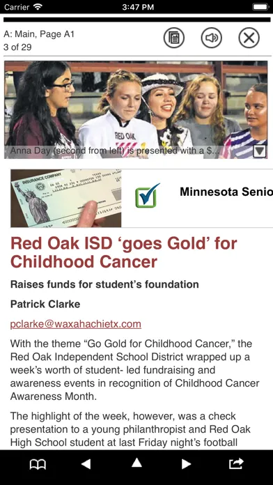 Tangkapan layar Waxahachie Daily Light News